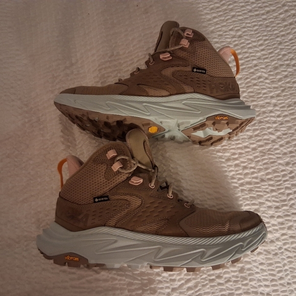 Hoka One One Anacapa 2 Mid Gore Tex Dune Ice Flow Women's Size 11b NWOB - Picture 2 of 12